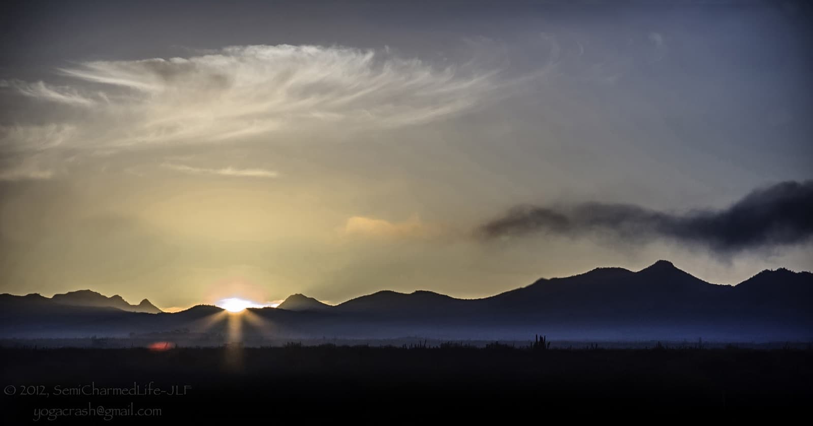 Sierra de la Laguna at sunrise